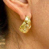 Aretes Chapa de Oro CH1224-39